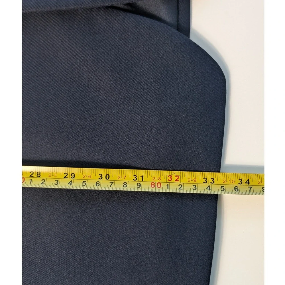 Lauren Ralph Lauren Blazer 43L Navy‎ Blue Gold Crested Buttons Wool Sport Coat
